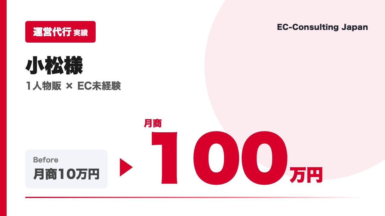 【Yahoo!ショッピング運営代行実績】小松様