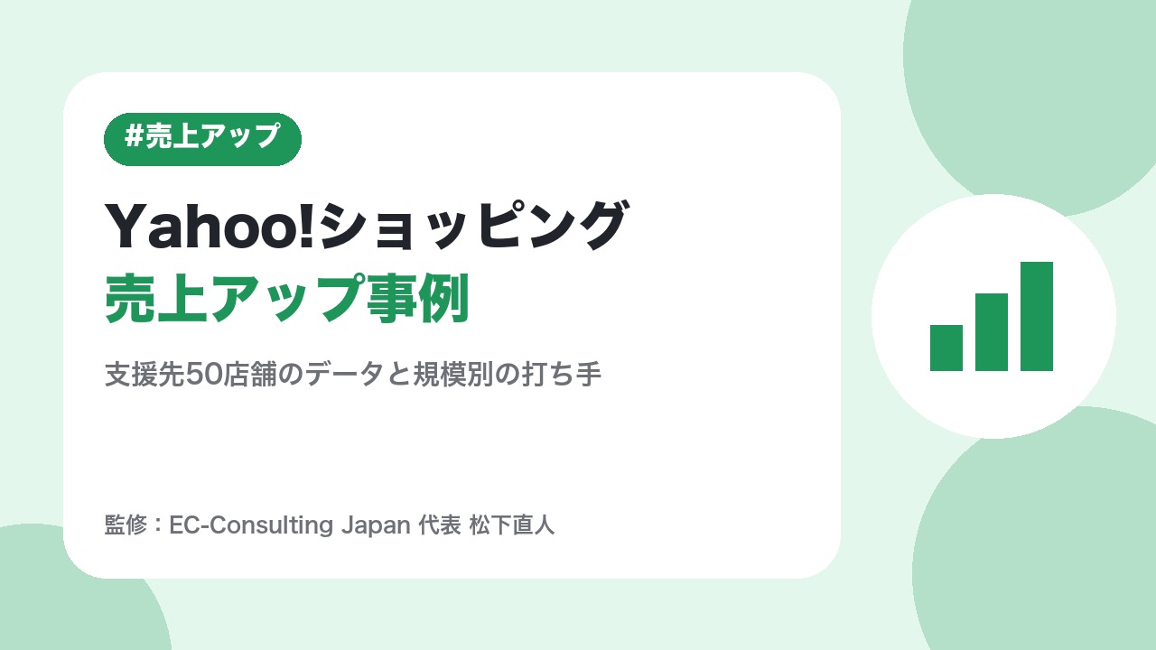 Yahoo!ショッピング売上アップ事例｜支援先50店舗で98%が増収したストアがやったこと